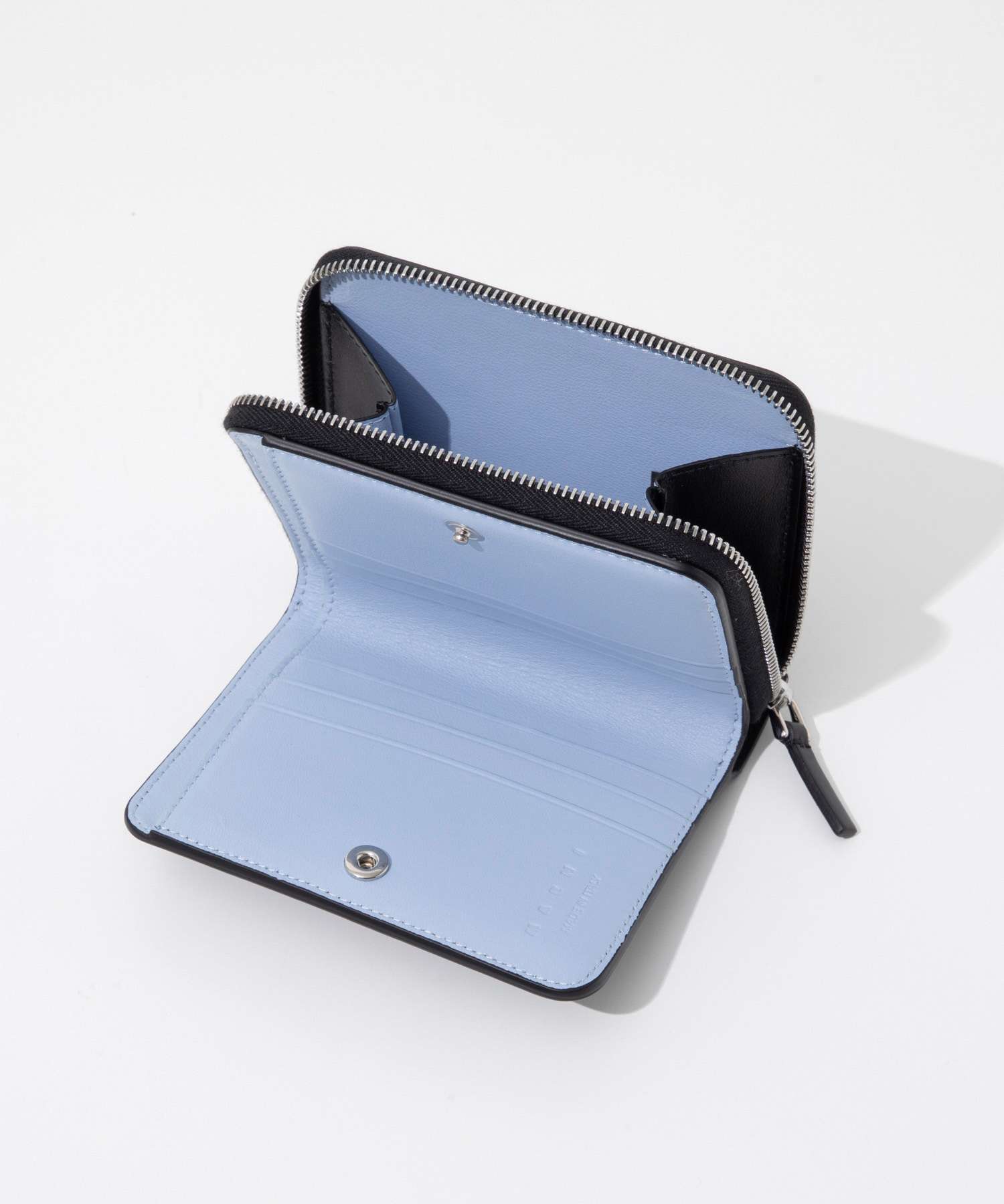 マルニ MARNI PFMI0096Q0 P5298 二つ折り財布 COMPACT ZIP AROUND メンズ コンパクト レザー ミニ財布