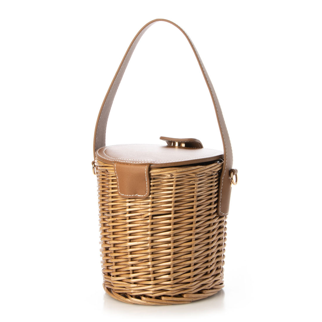 メゾンヴェール maison vert 【柳バスケット使用】バケツかごバッグ