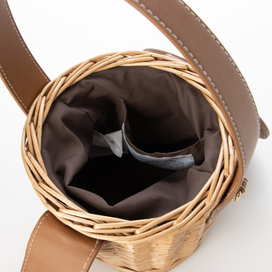 メゾンヴェール maison vert 【柳バスケット使用】バケツかごバッグ
