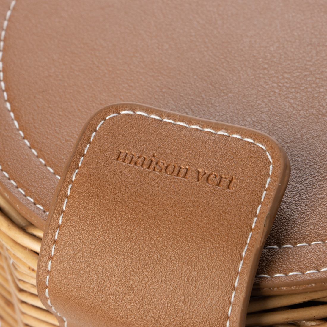 メゾンヴェール maison vert 【柳バスケット使用】バケツかごバッグ