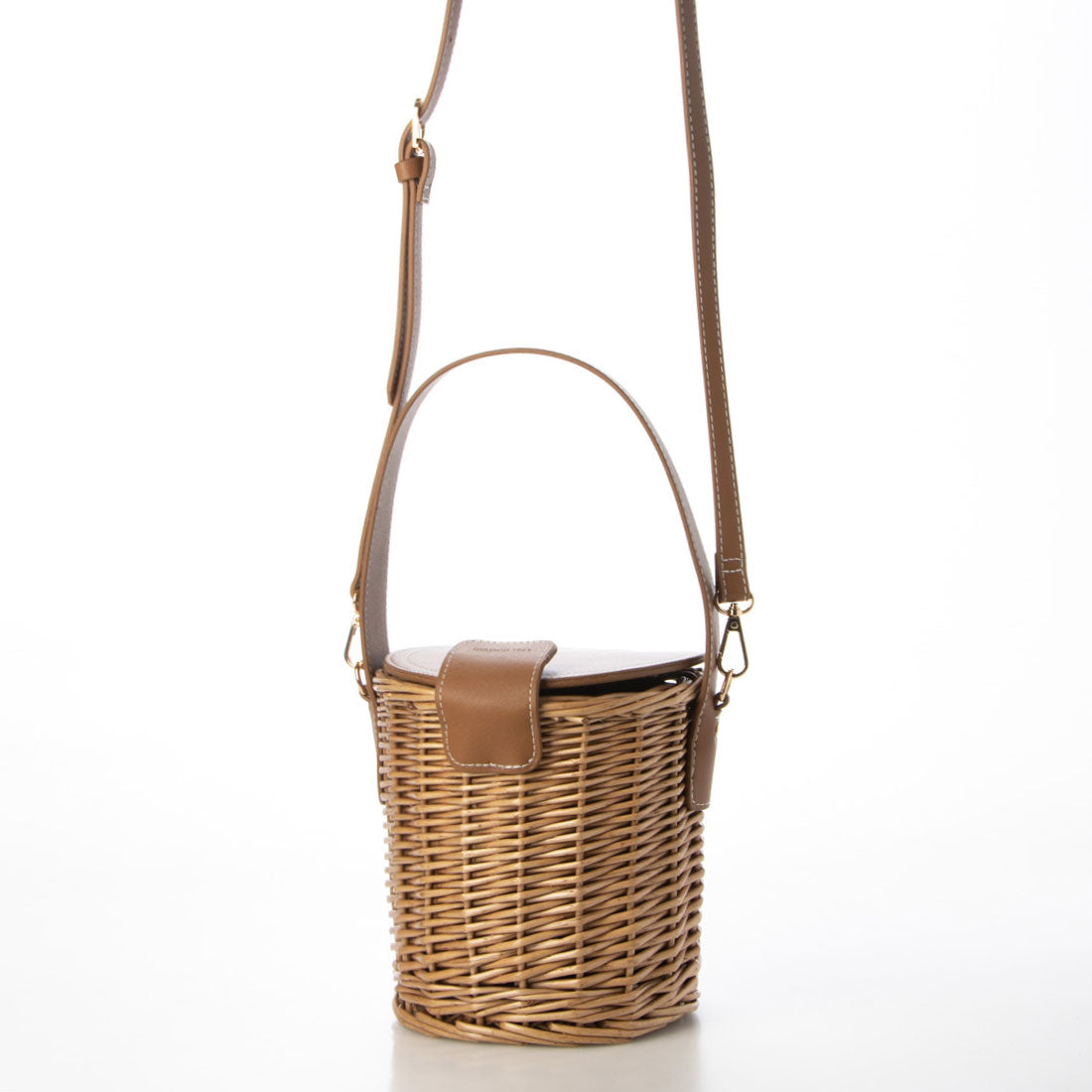 メゾンヴェール maison vert 【柳バスケット使用】バケツかごバッグ
