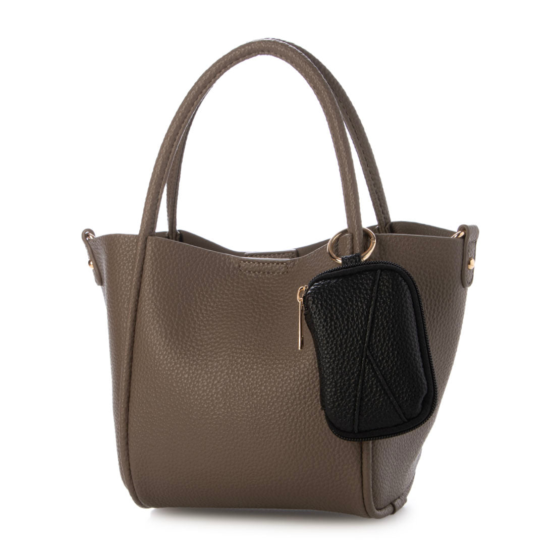 メゾンヴェール maison vert 【軽量・ミニポーチ付き】2WAYトート (ダークグレー) ダークグレー