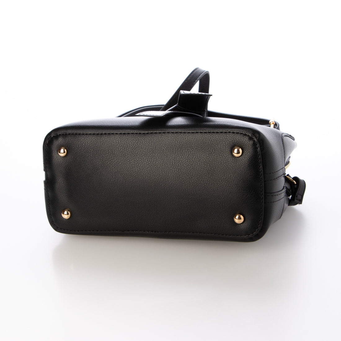 メゾンヴェール maison vert 【超軽量・多収納】バイカラーリボンショルダーバッグ (アイボリー) アイボリー