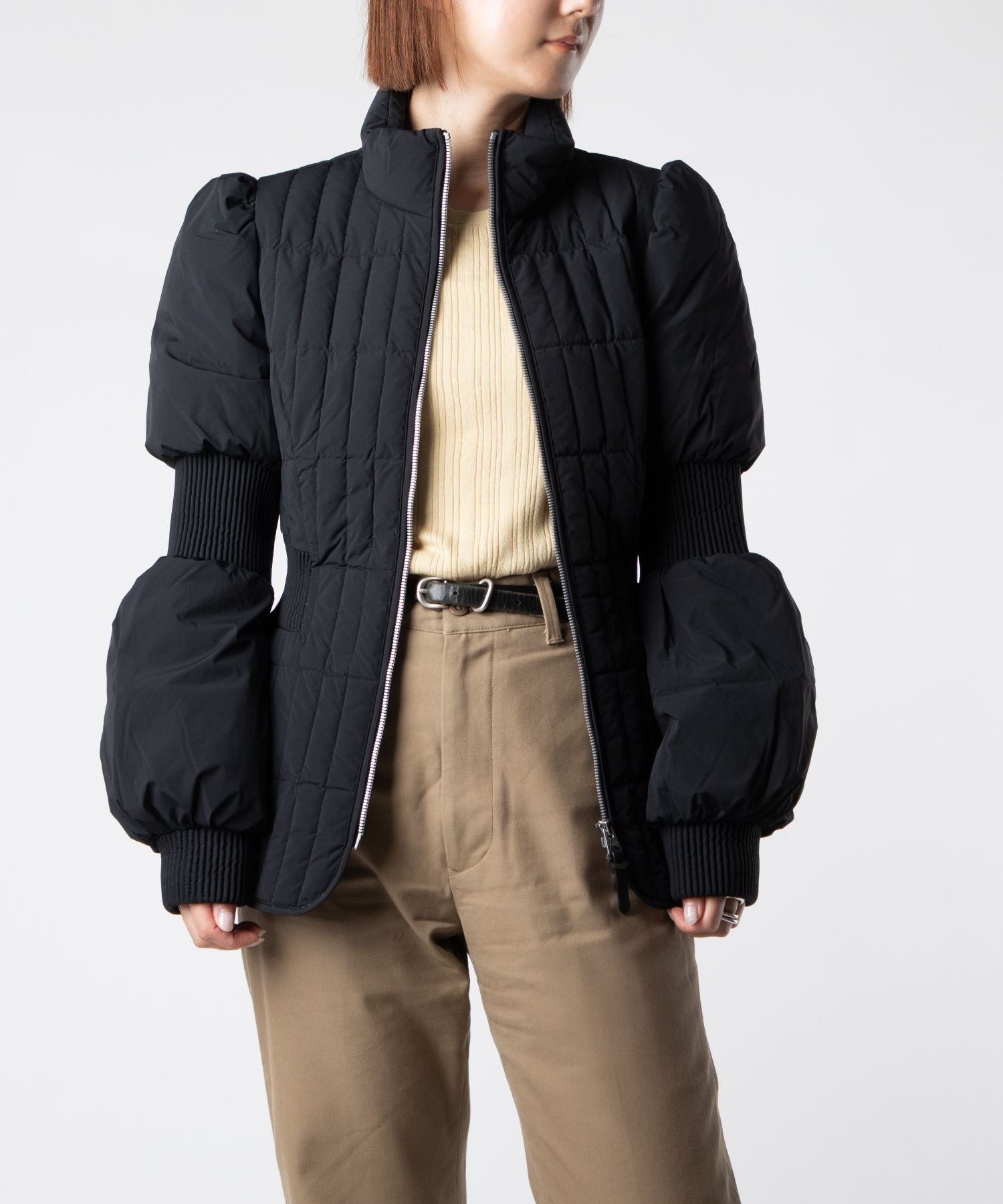 マッカージュ MACKAGE マッカージュ MACKAGE FELICIA フェリシア Mixed Media Jacket ミクスト メディアジャケット ダウンジャケット レディース アウター (BLACK(C0001)/ブラック) BLACK(C0001)/ブラック