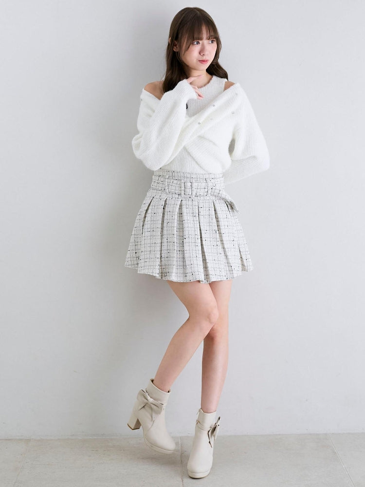 マジェスティックレゴン MAJESTIC LEGON 3WAYビジューリボンブーツ (ブラック) ブラック