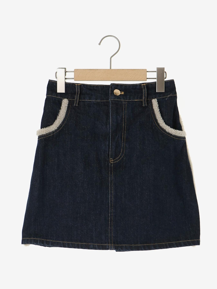 マジェスティックレゴン MAJESTIC LEGON ボアトリムミニスカパン (ブラウン) ブラウン