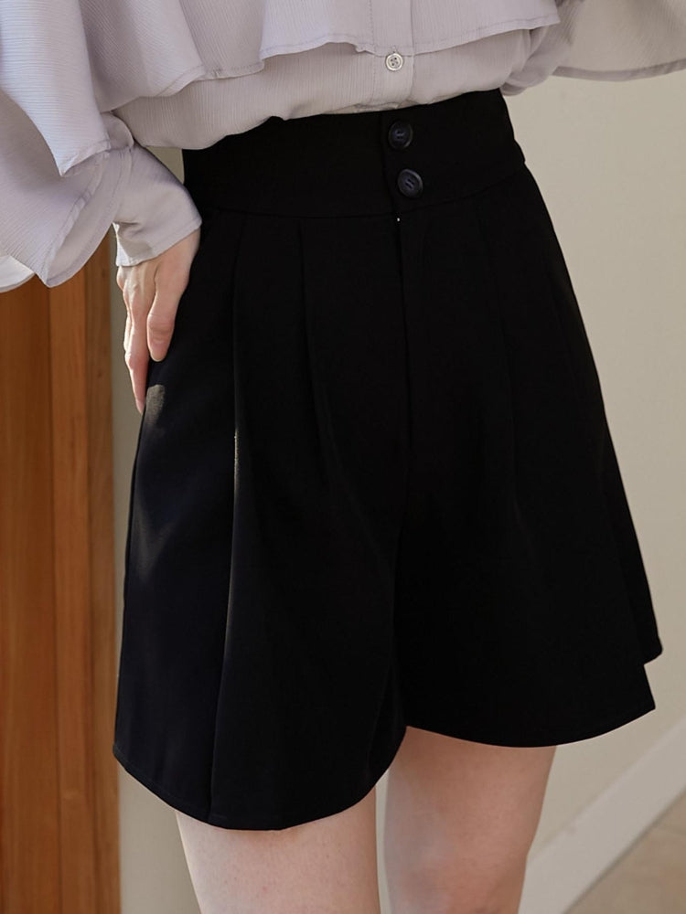 MAJESTIC LEGON タックハーフパンツ(ベージュ) ベージュ