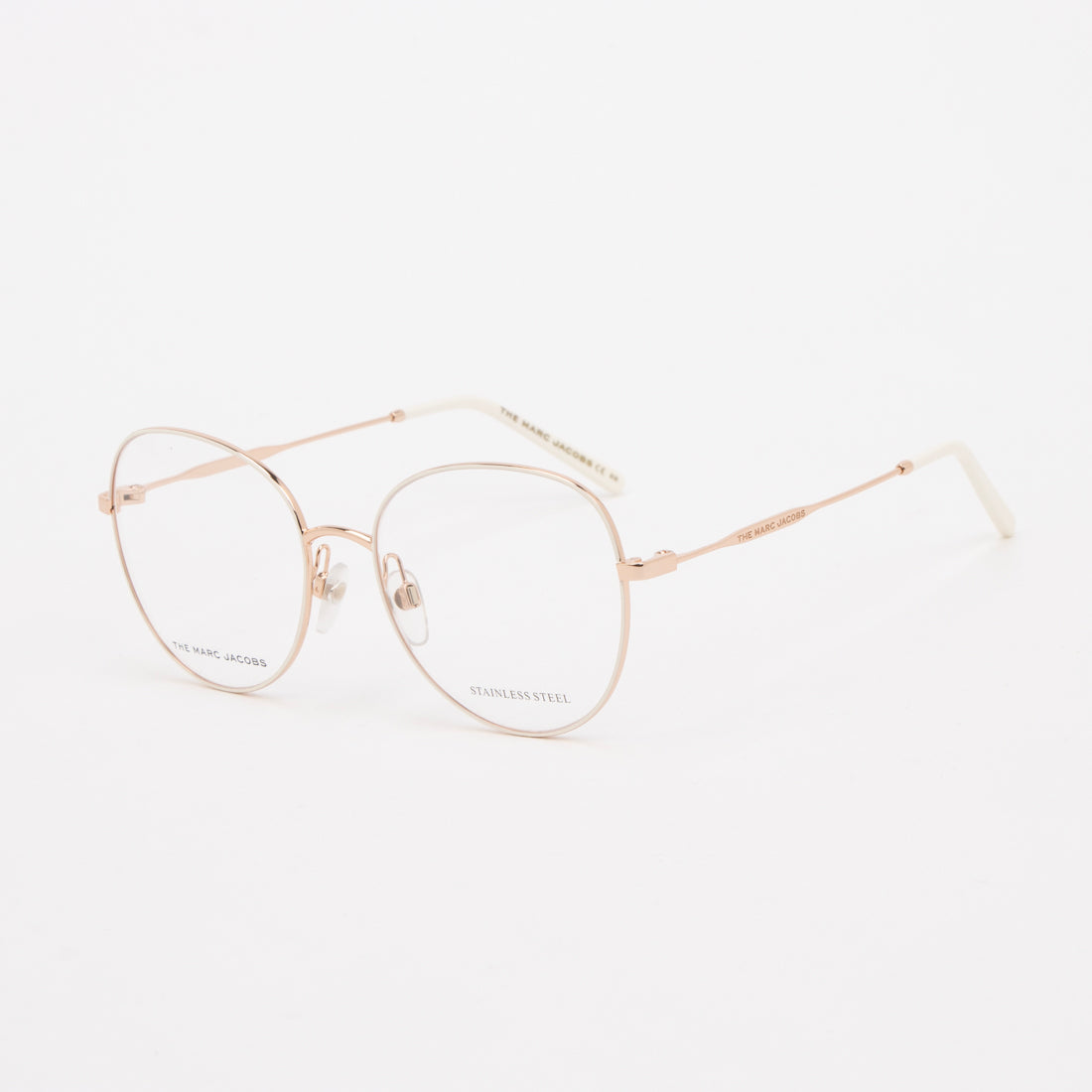 マーク ジェイコブス MARC JACOBS メガネ 眼鏡 アイウェア レディース メンズ (ホワイト/ゴールド) ホワイト/ゴールド