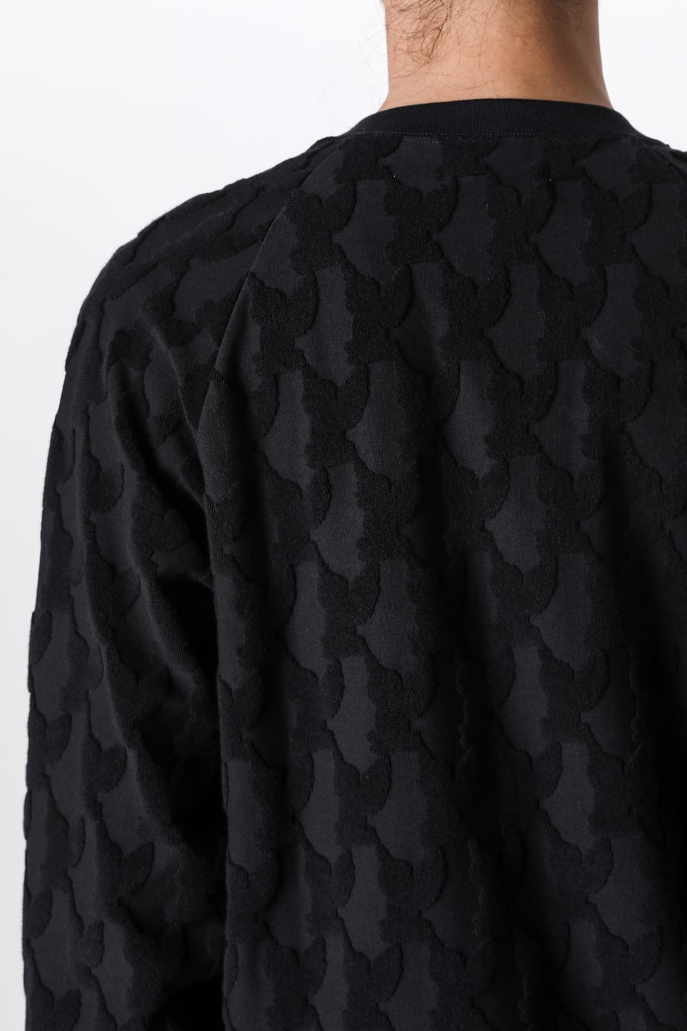 エムエーエスユー MASU Angel Pile Jacquard Sweatshirt (BLACK) BLACK