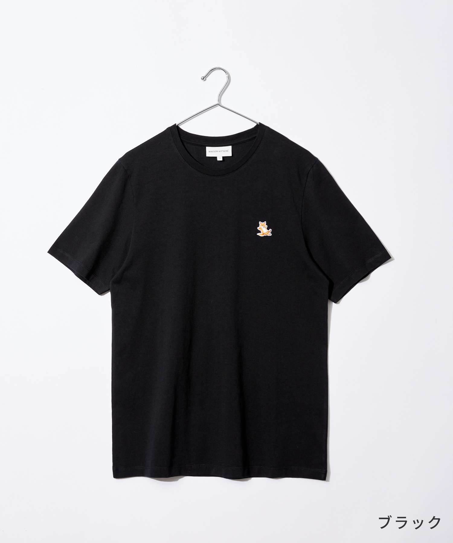 Maison Kitsuné MAISON KITSUNÉ Maison Kitsuné MAISON KITSUNÉ LM00110KJ0008 T-shirt CHILLAX FOX PATCH REGULAR TEE SHIRT Men's Tops Short Sleeve