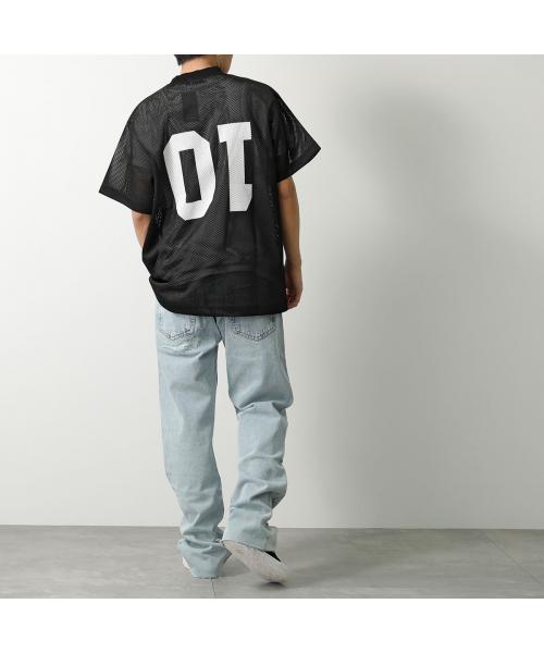 アスクユアセルフ ASKYURSELF ASKYURSELF 半袖 Tシャツ ON FIELD MESH JERSEY (BLACK/ブラック) BLACK/ブラック