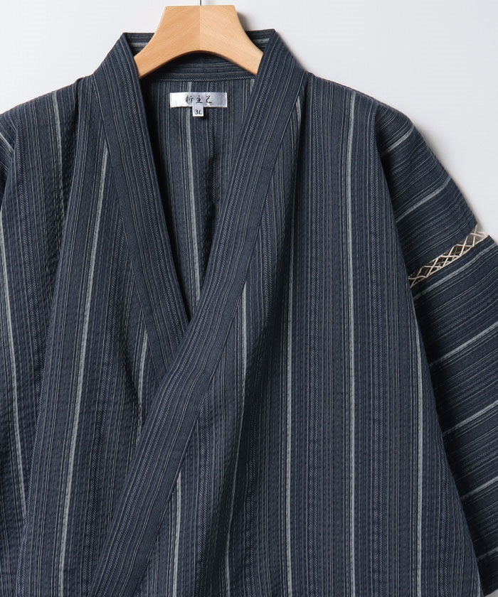 マルカワ MARUKAWA 大きいサイズ 3L 4L 5L 甚平 じんべい 部屋着 ルームウェア 父の日 プレゼント 涼しい 和装 浴衣 日本の夏 祭り 花火大会 リラックスウェア