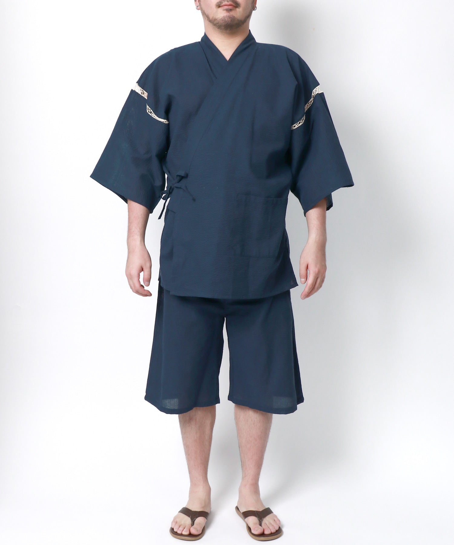 マルカワ MARUKAWA 大きいサイズ 3L 4L 5L 甚平 じんべい 部屋着 ルームウェア 父の日 プレゼント 涼しい 和装 浴衣 日本の夏 祭り 花火大会 リラックスウェア