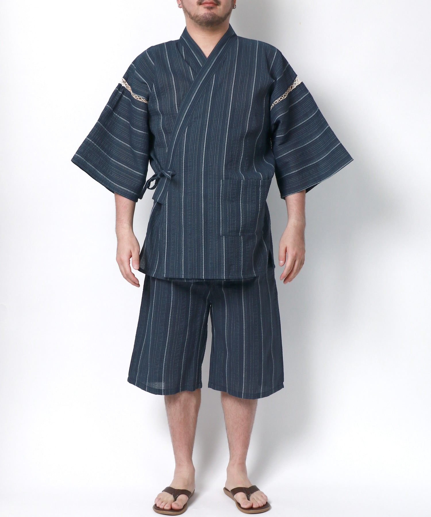 マルカワ MARUKAWA 大きいサイズ 3L 4L 5L 甚平 じんべい 部屋着 ルームウェア 父の日 プレゼント 涼しい 和装 浴衣 日本の夏 祭り 花火大会 リラックスウェア