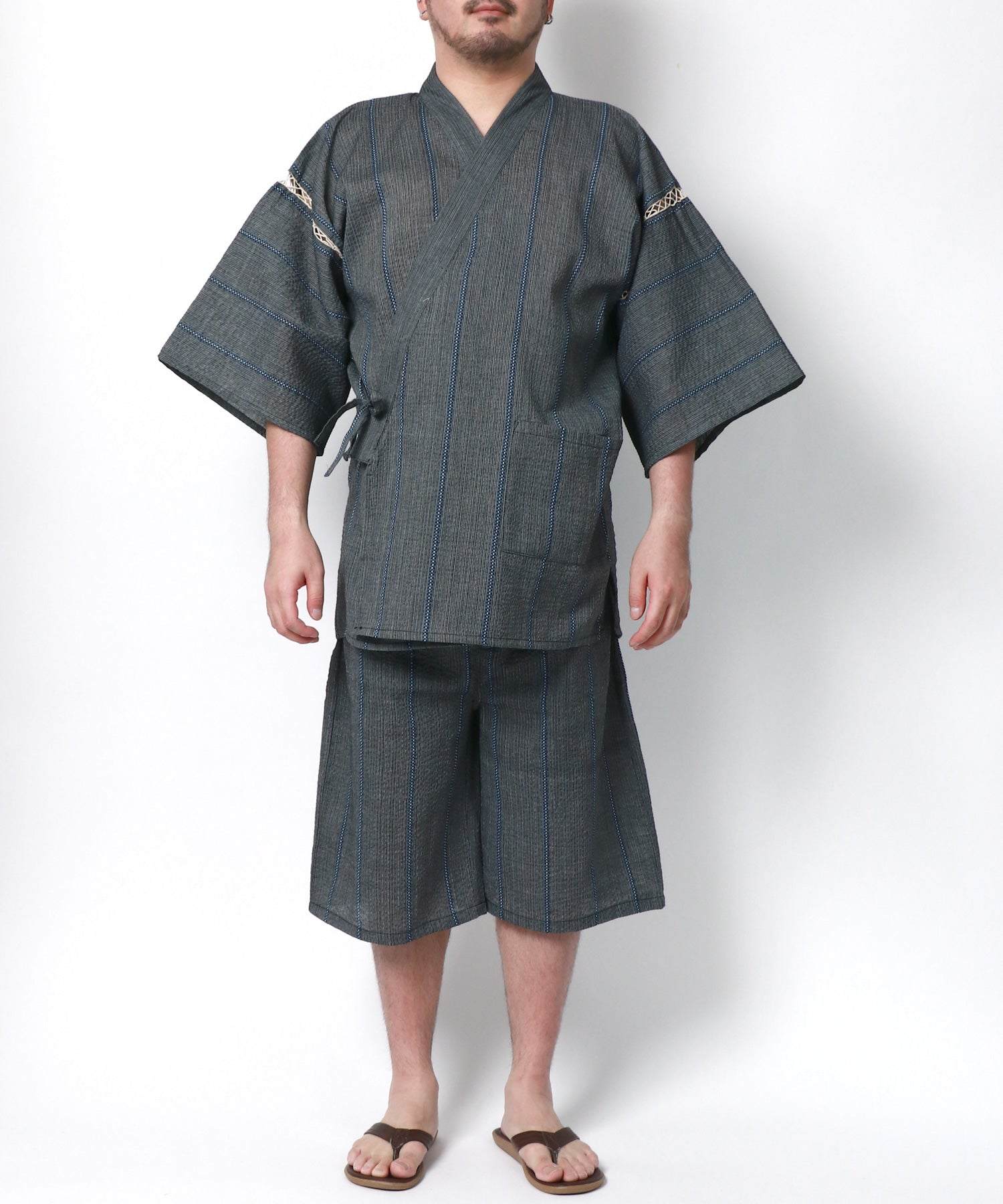 マルカワ MARUKAWA 大きいサイズ 3L 4L 5L 甚平 じんべい 部屋着 ルームウェア 父の日 プレゼント 涼しい 和装 浴衣 日本の夏 祭り 花火大会 リラックスウェア