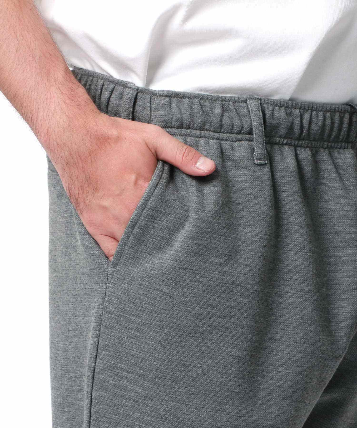 裏ボーダー カットパンツ 大きいサイズ ボトムス メンズ きれいめ カジュアル セットアップ対応 大人 3L 4L 5L イージーパンツ ビジカジ