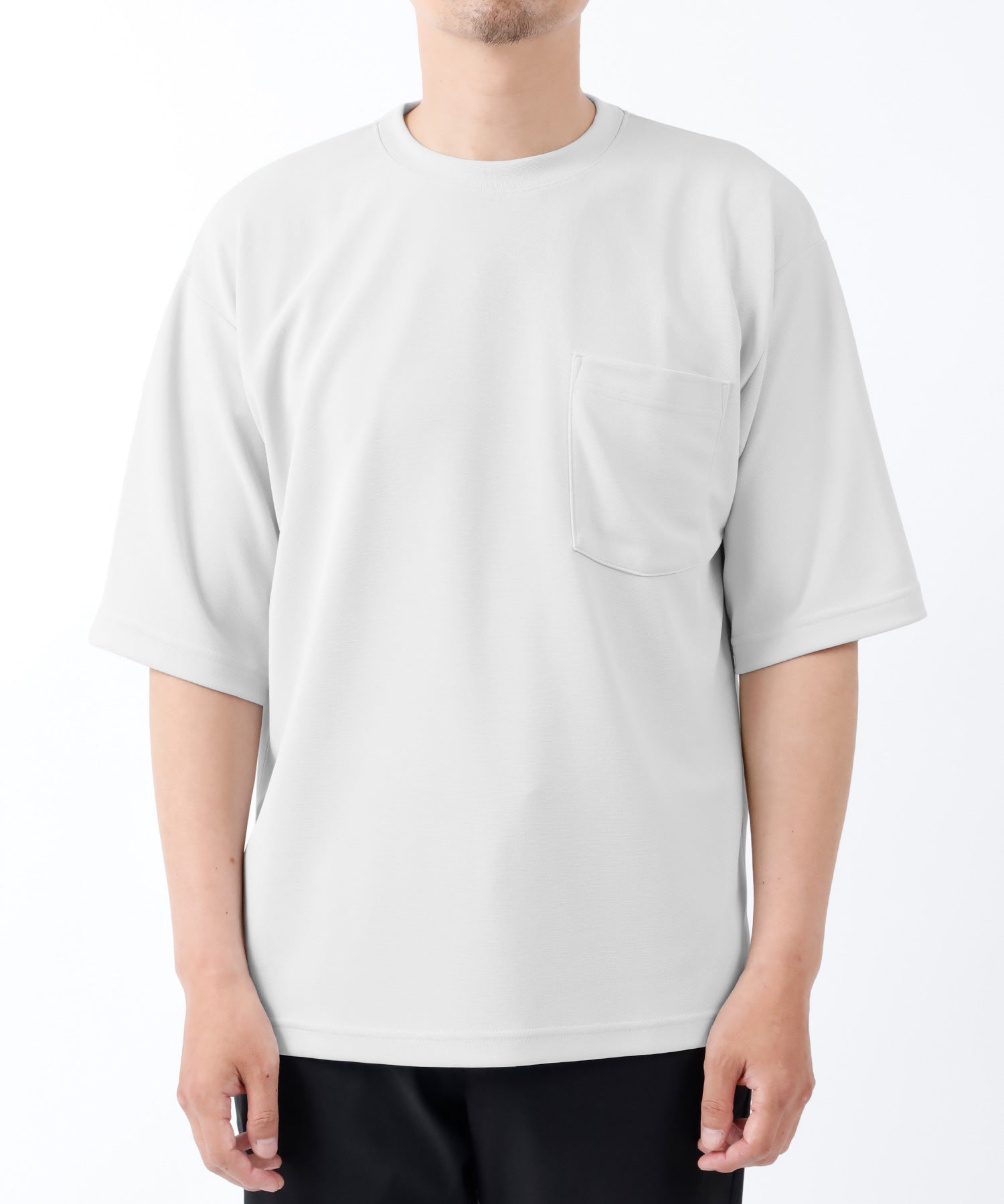 マルカワ MARUKAWA 【KAITEKI + /カイテキプラス】接触冷感 フレッシュテック ポケット付きオーバーサイズTシャツ メンズ トップス (ブラック) ブラック