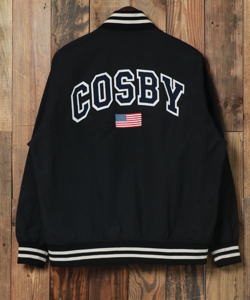 マルカワ MARUKAWA 【GerryCosby×KRIFFMAYER/コスビー×クリフメイヤー】バックロゴ スタジアムジャンパー スタジャン アメカジ メンズ レディース カジュアル (ワイン) ワイン