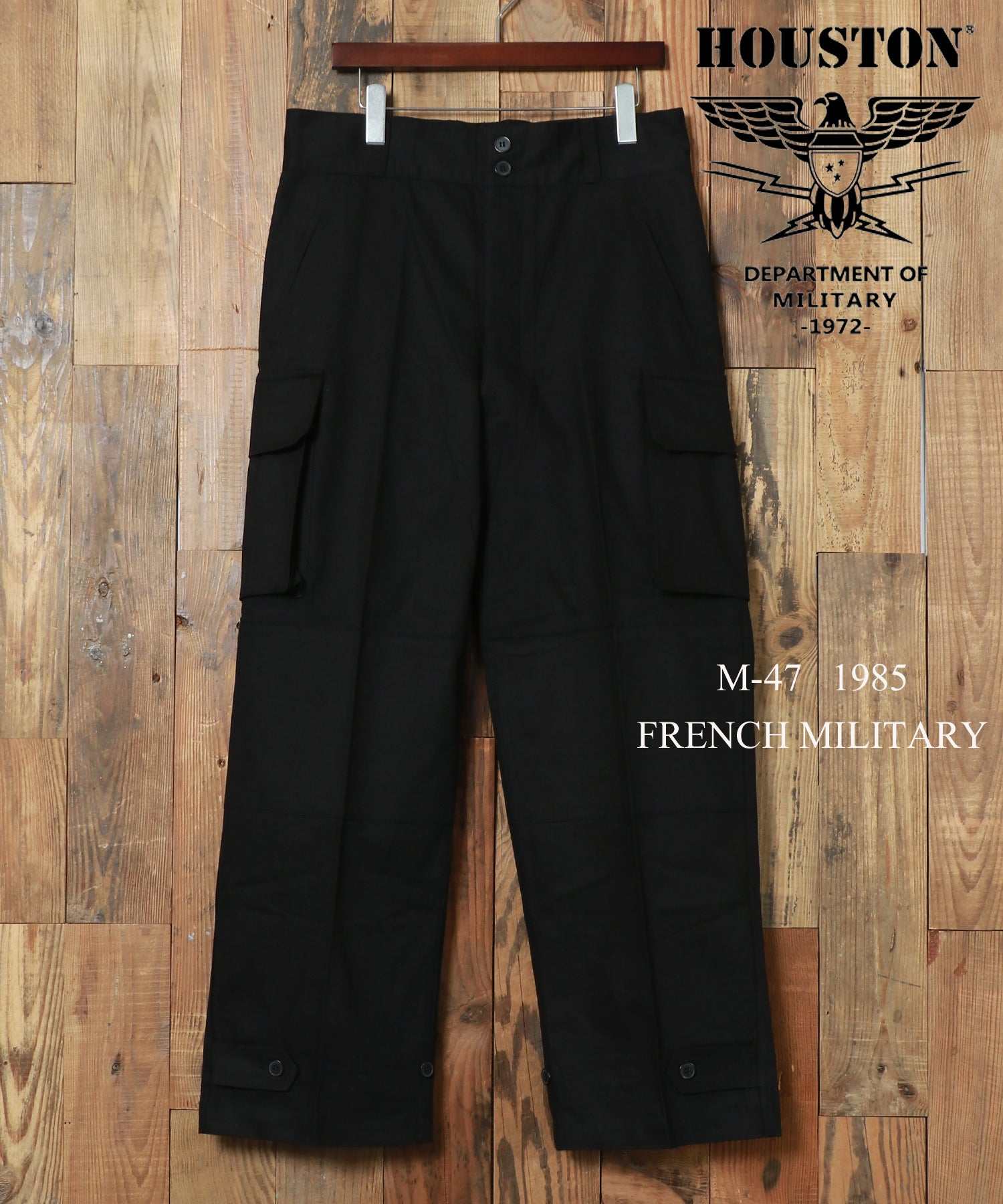 HOUSTON French Military Cargo Pants / 1985 French Military M-47 Pants / France Bottoms Men's Wide Pants Military Pants