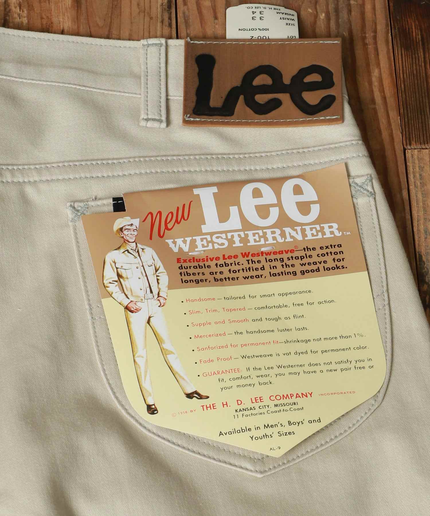 マルカワ MARUKAWA 【Lee/リー】 ARCHIVES WESTERNER 100ーZ 1962's ウエスターナー アーカイブス ジーンズ LM6200 ホワイト ジーンズ