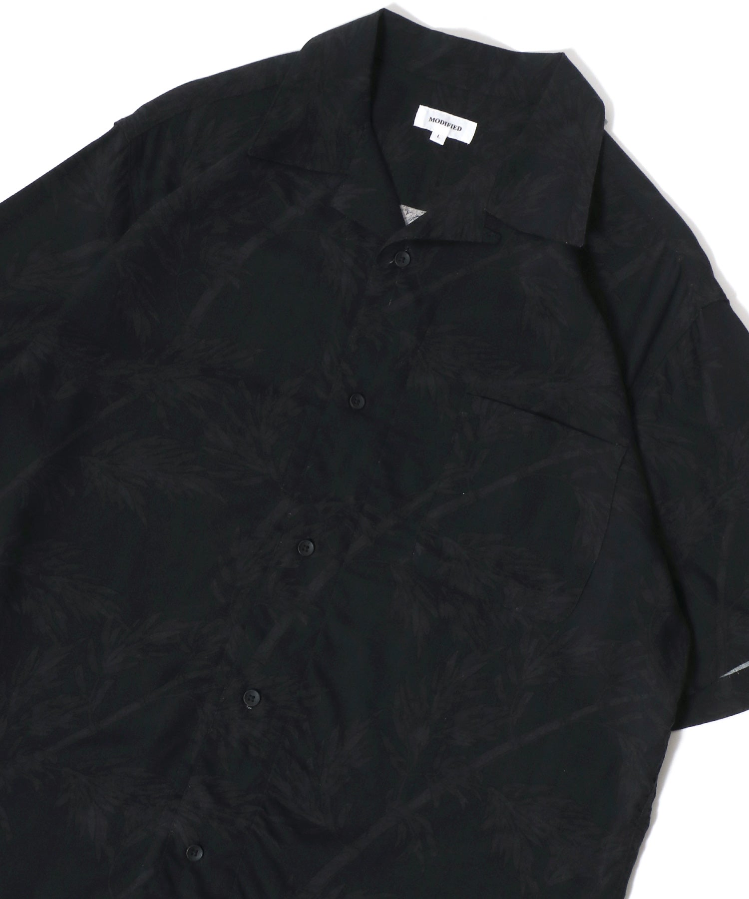 マルカワ MARUKAWA レーヨン アロハシャツ オープンカラー 開襟シャツ 半袖シャツ ハワイアンシャツ 柄 メンズ レディース (ブラック系その他) ブラック系その他