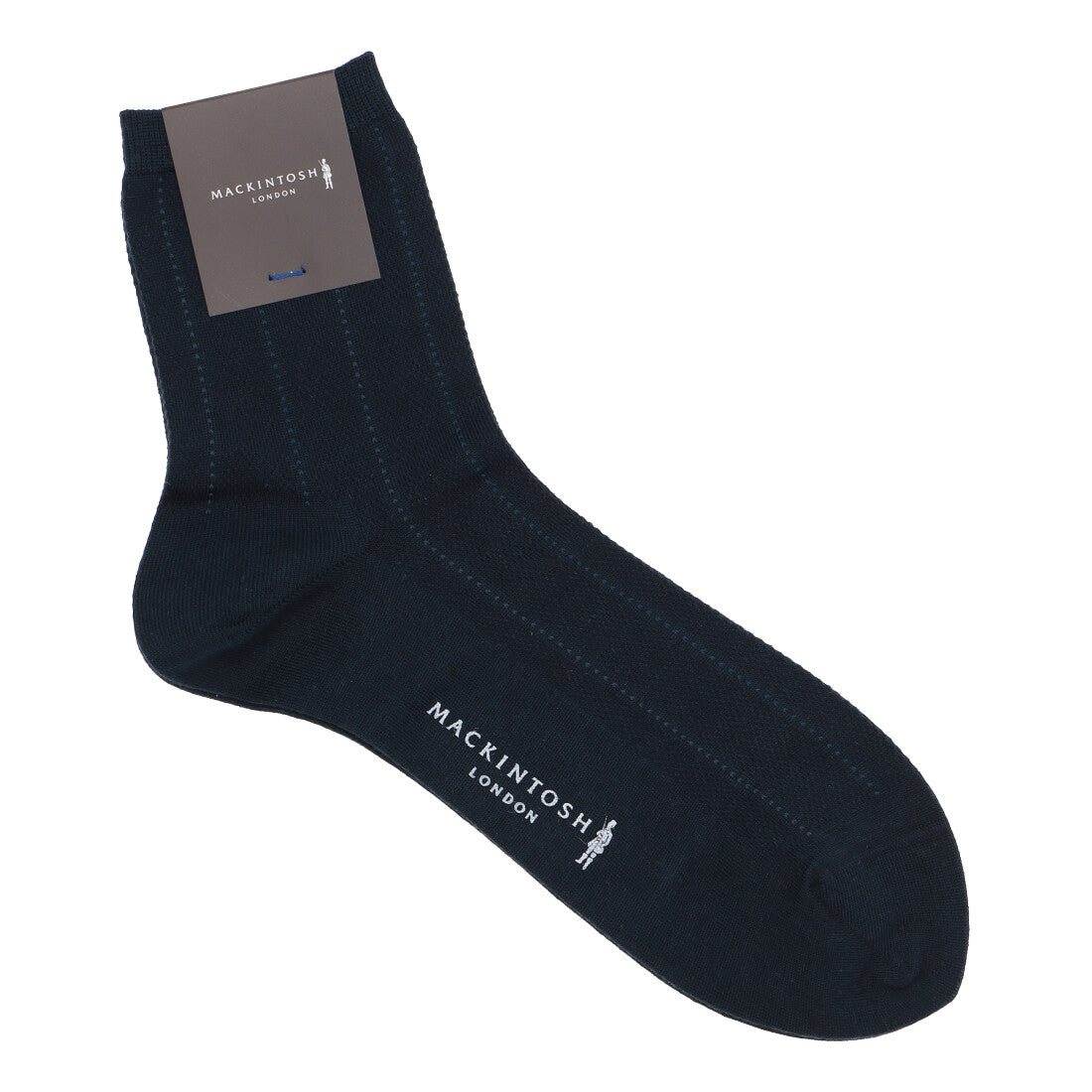 マッキントッシュ ロンドン MACKINTOSH LONDON ML綿麻メッシュストライプハーフ丈 (ネイビー) ネイビー