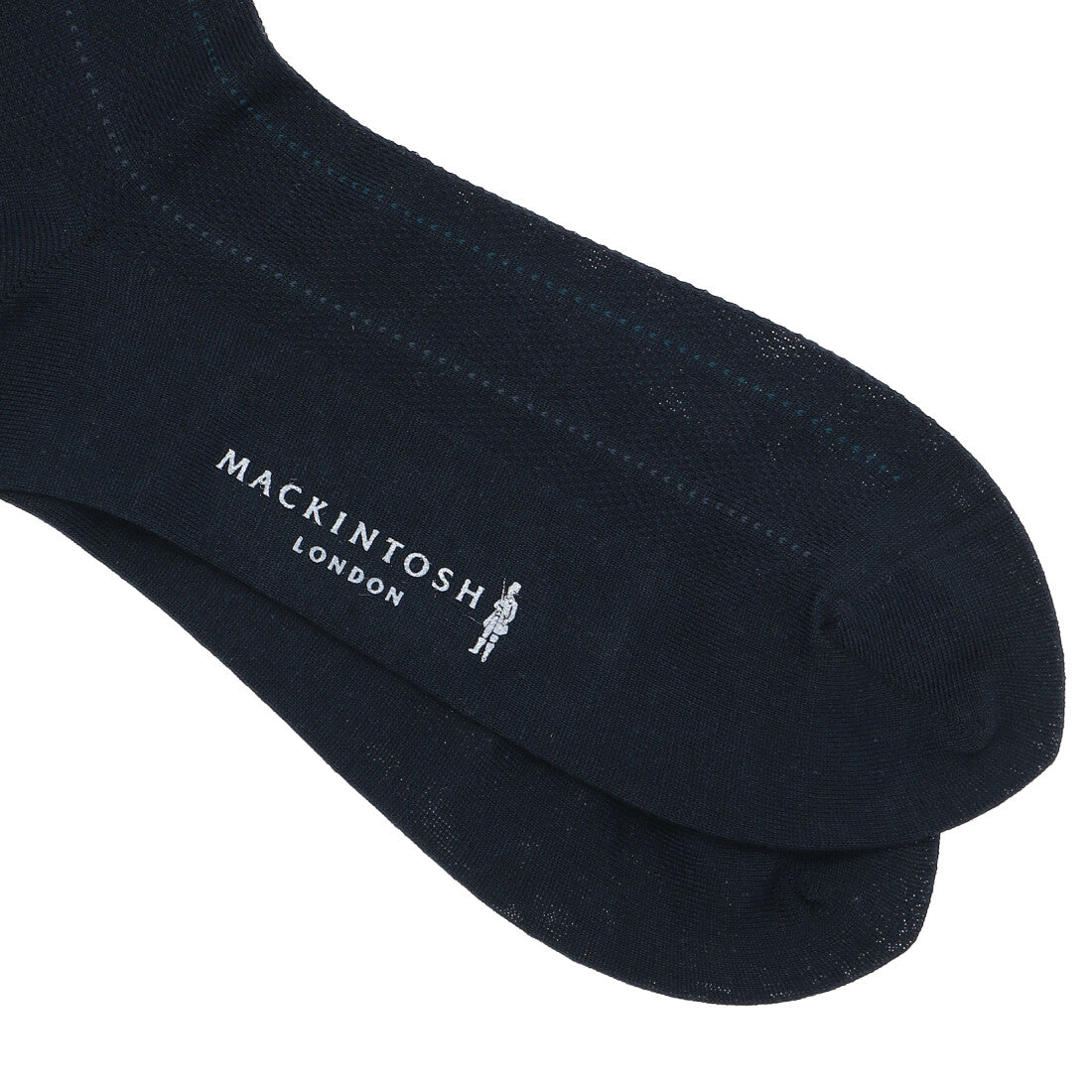 マッキントッシュ ロンドン MACKINTOSH LONDON ML綿麻メッシュストライプハーフ丈 (ネイビー) ネイビー