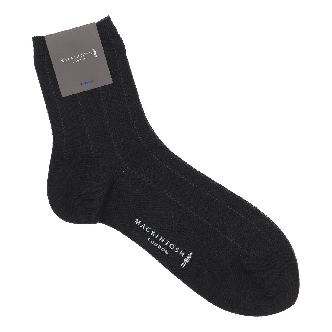 マッキントッシュ ロンドン MACKINTOSH LONDON ML綿麻メッシュストライプハーフ丈 (ブラック) ブラック