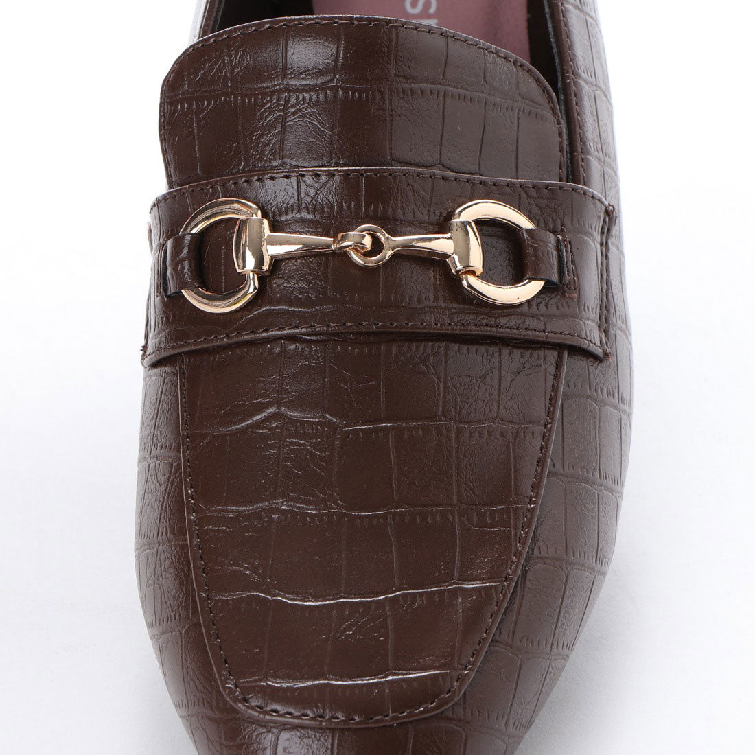 マシュガール masyugirl 【4E幅広・大きいサイズ】スクエアトゥビット付きローファー SOROTTO