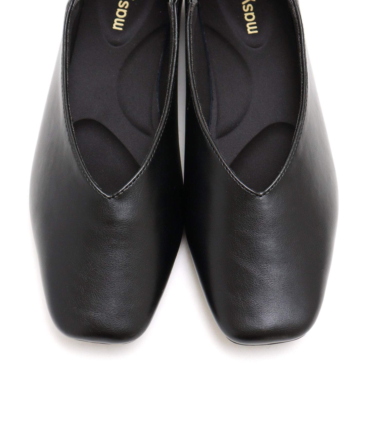 馬修女孩 masyugirl 【4E寬版・大尺碼】方頭V切平底鞋