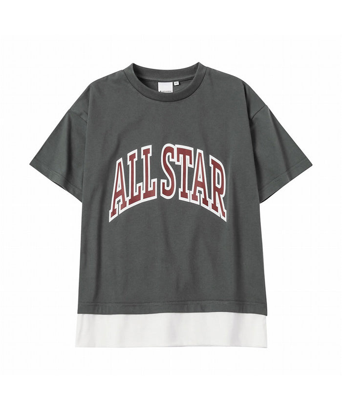Mac-House CONVERSE CONVERSE Fake Layered T-Shirt CM2451