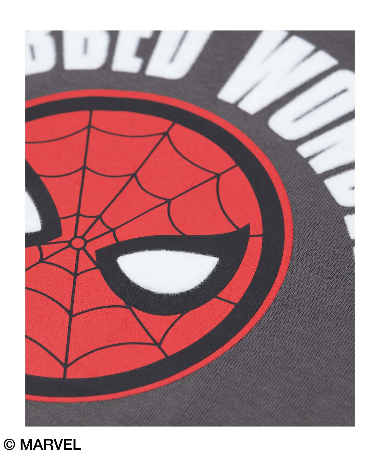 マックハウス Mac-House MARVEL マーベル スパイダーマン/フロッキー長袖Tシャツ (チャコール) チャコール