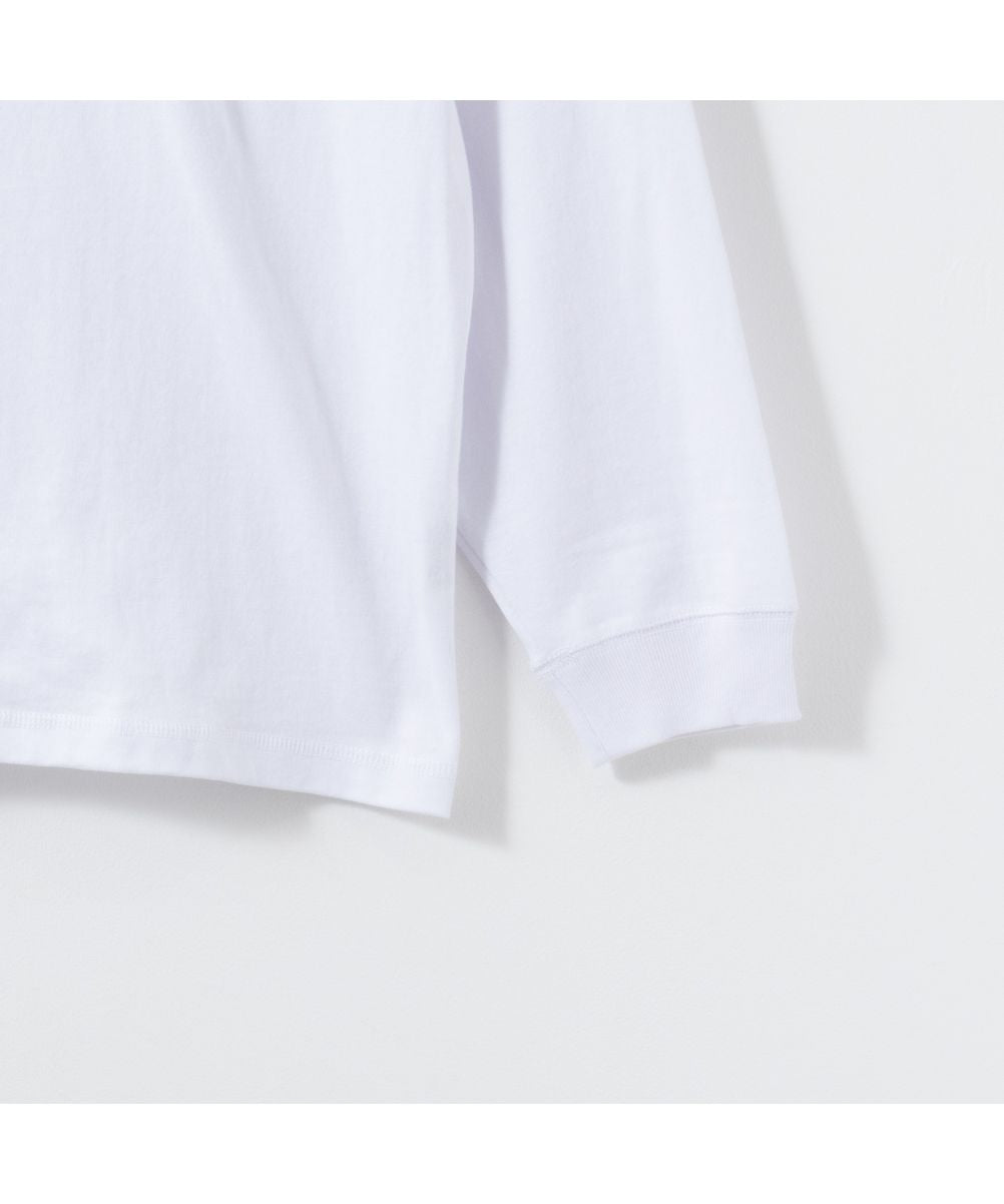 マックハウス Mac-House グッドウェア スーパービッグシルエット ハイネックロングスリーブTシャツ 2W7ー61205 (ホワイト) ホワイト
