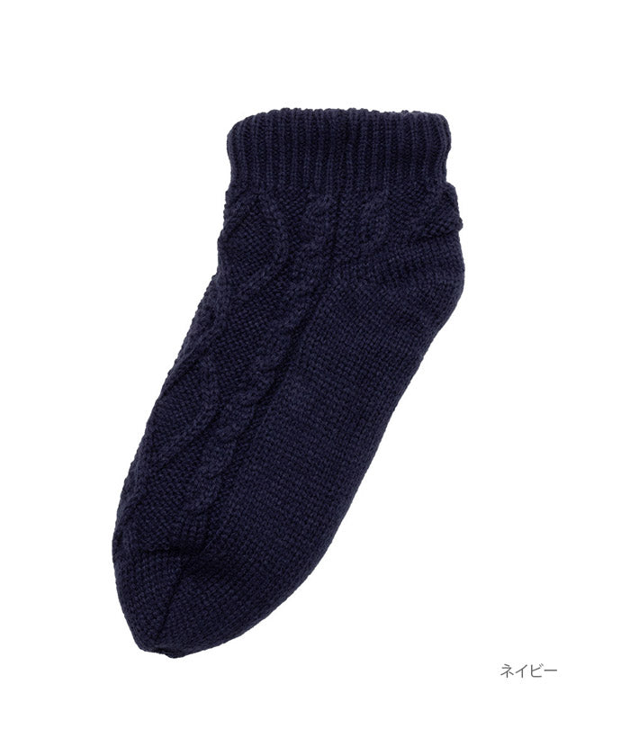 Mac-House NAVY navy Warm℃ Short-Length Room Socks 78F65400