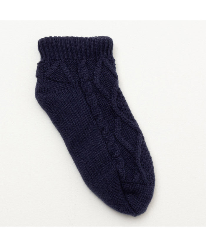 Mac-House NAVY navy Warm℃ Short-Length Room Socks 78F65400