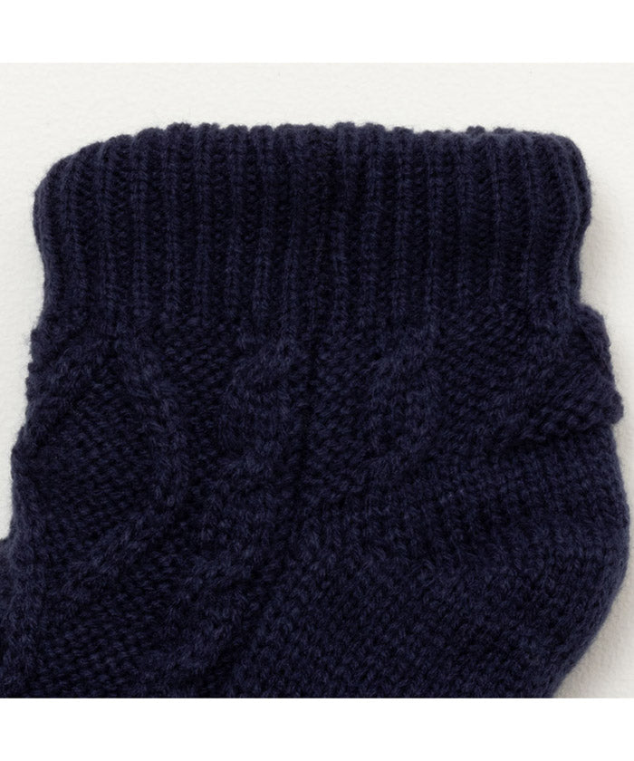 Mac-House NAVY navy Warm℃ Short-Length Room Socks 78F65400