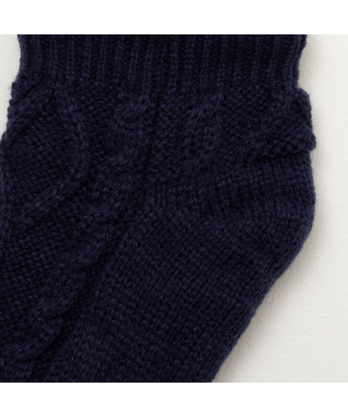 Mac-House NAVY navy Warm℃ Short-Length Room Socks 78F65400