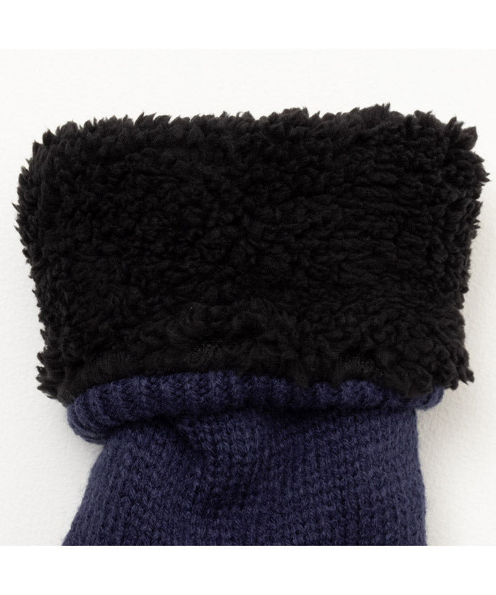 Mac-House NAVY navy Warm℃ Short-Length Room Socks 78F65400