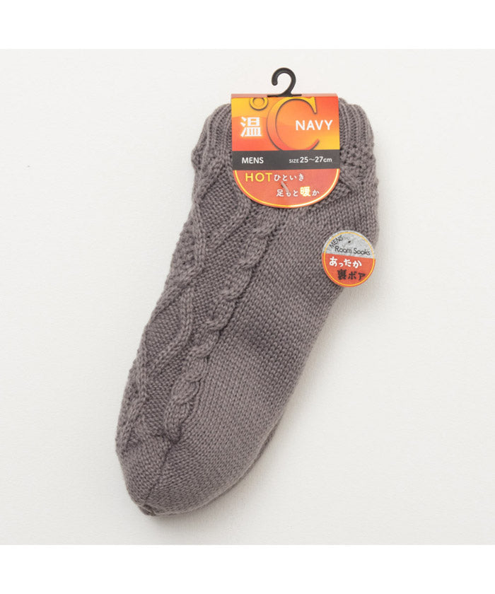 Mac-House NAVY navy Warm℃ Short-Length Room Socks 78F65400