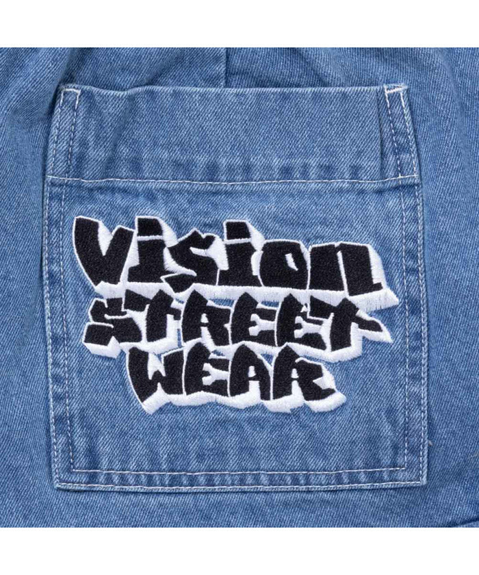 マックハウス Mac-House VISION STREET WEAR ヴィジョンストリートウェア デニムカーゴパンツ 3505065ーEC (ブラック) ブラック