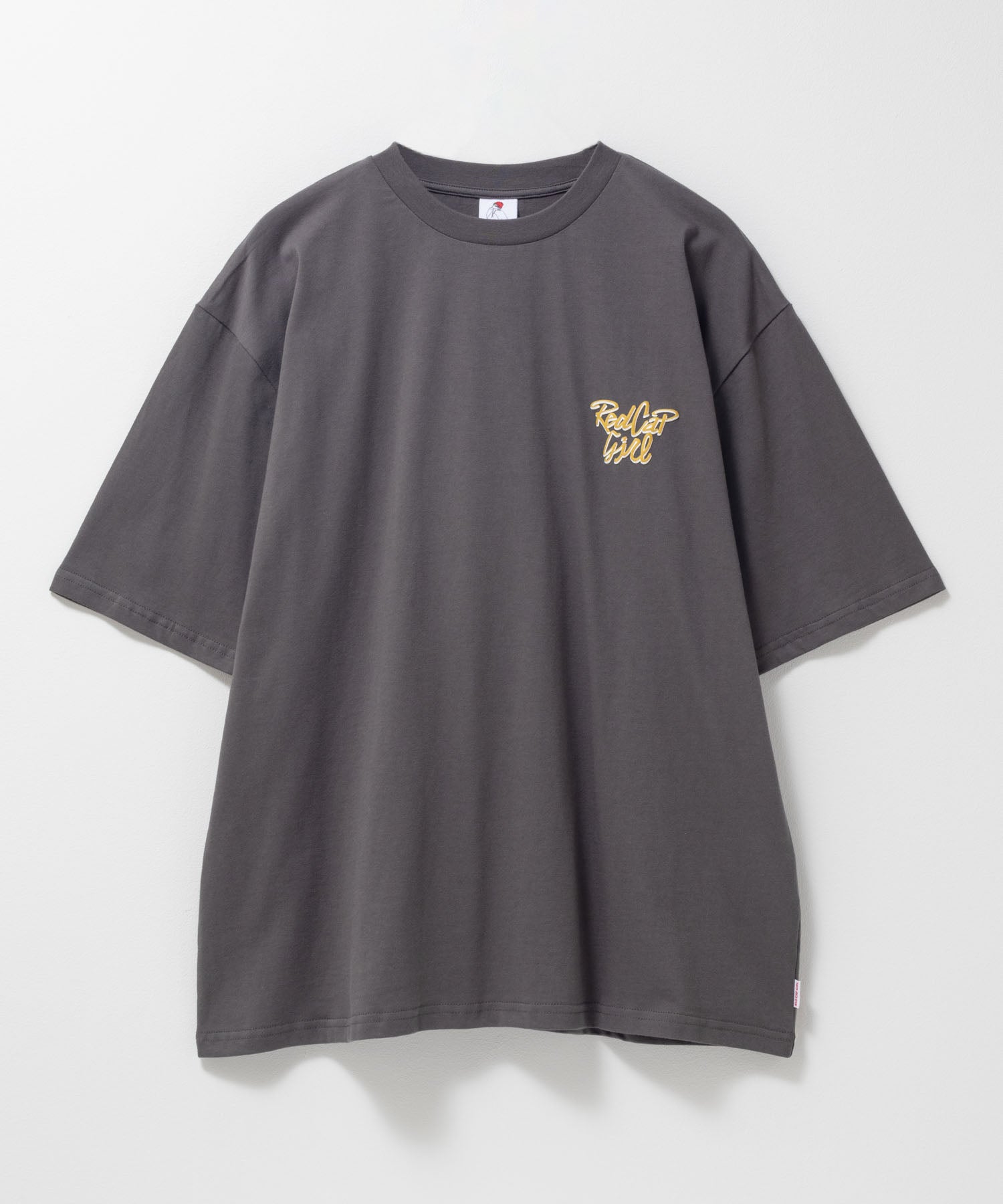 マックハウス Mac-House 天竺バックプリントTシャツ (チャコール) チャコール