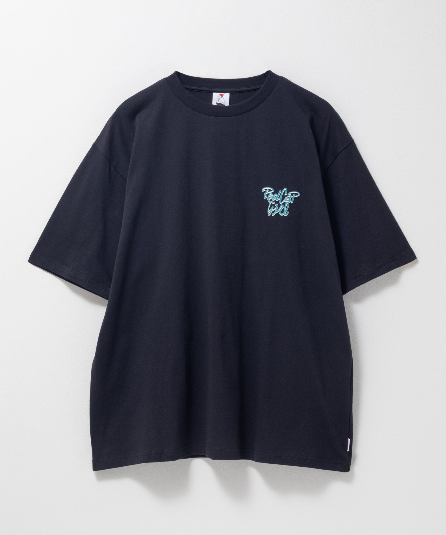 マックハウス Mac-House 天竺バックプリントTシャツ (チャコール) チャコール