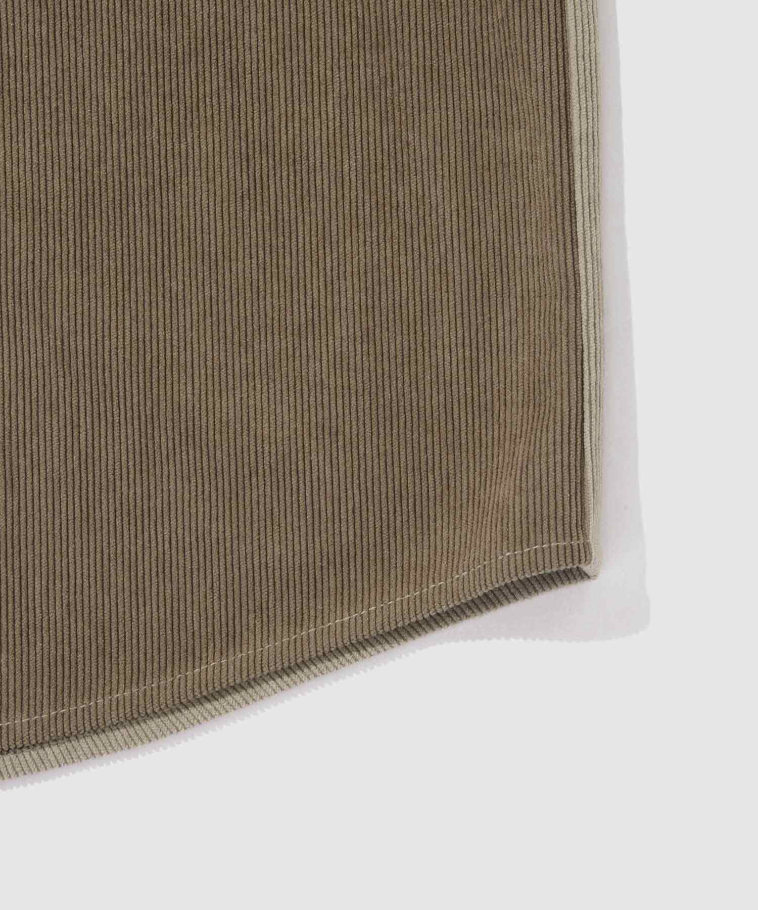 マックハウス Mac-House コーデュロイ切替レギュラーカラーシャツ (アイボリー) アイボリー