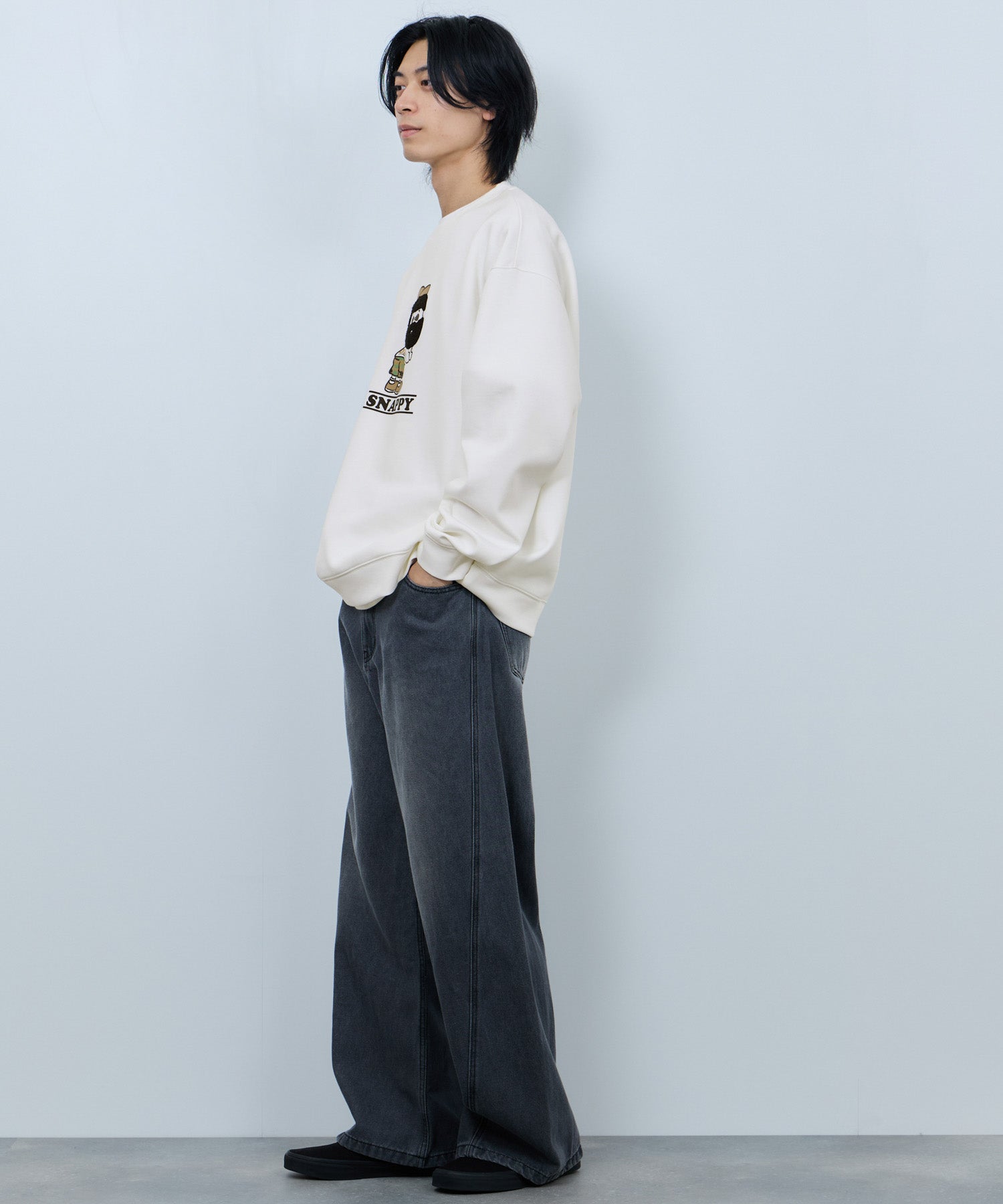 マックハウス Mac-House ヒゲダンボールトレーナー (グレージュ) グレージュ