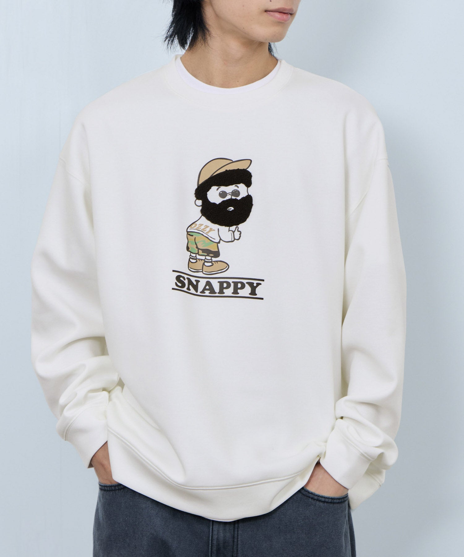 マックハウス Mac-House ヒゲダンボールトレーナー (オフホワイト) オフホワイト