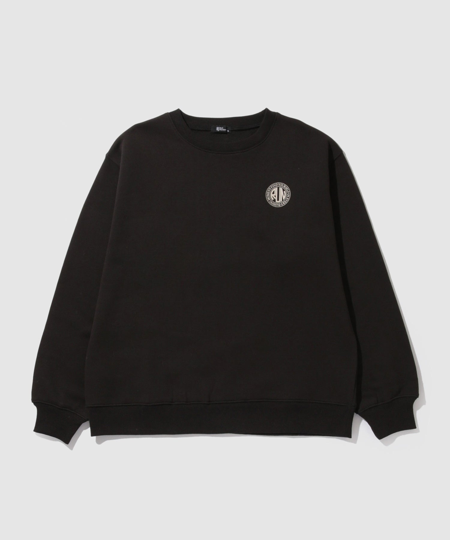 マックハウス Mac-House 裏起毛プリントトレーナー (ブラック) ブラック