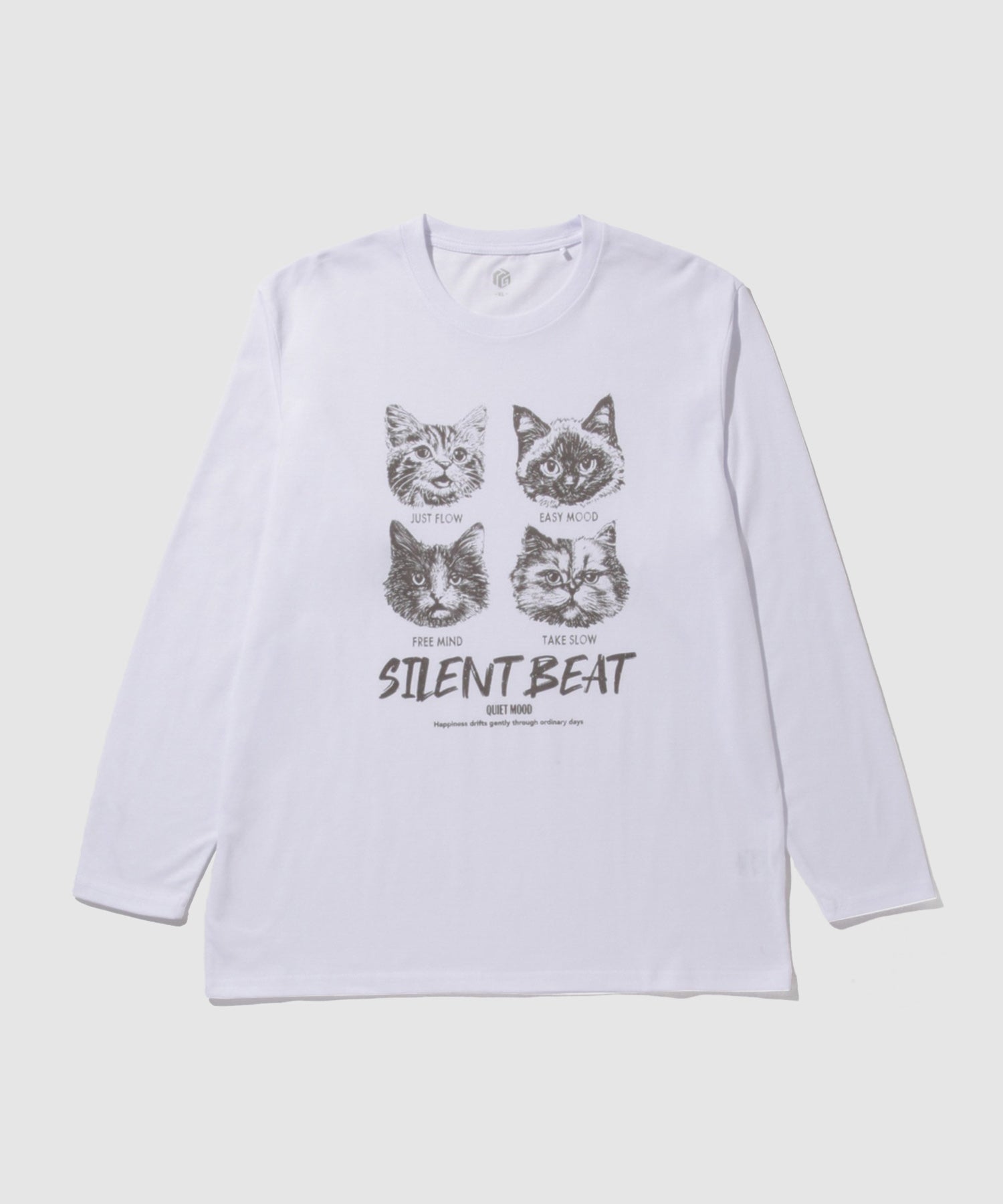 マックハウス Mac-House アニマルプリント長袖Tシャツ (ネイビー) ネイビー