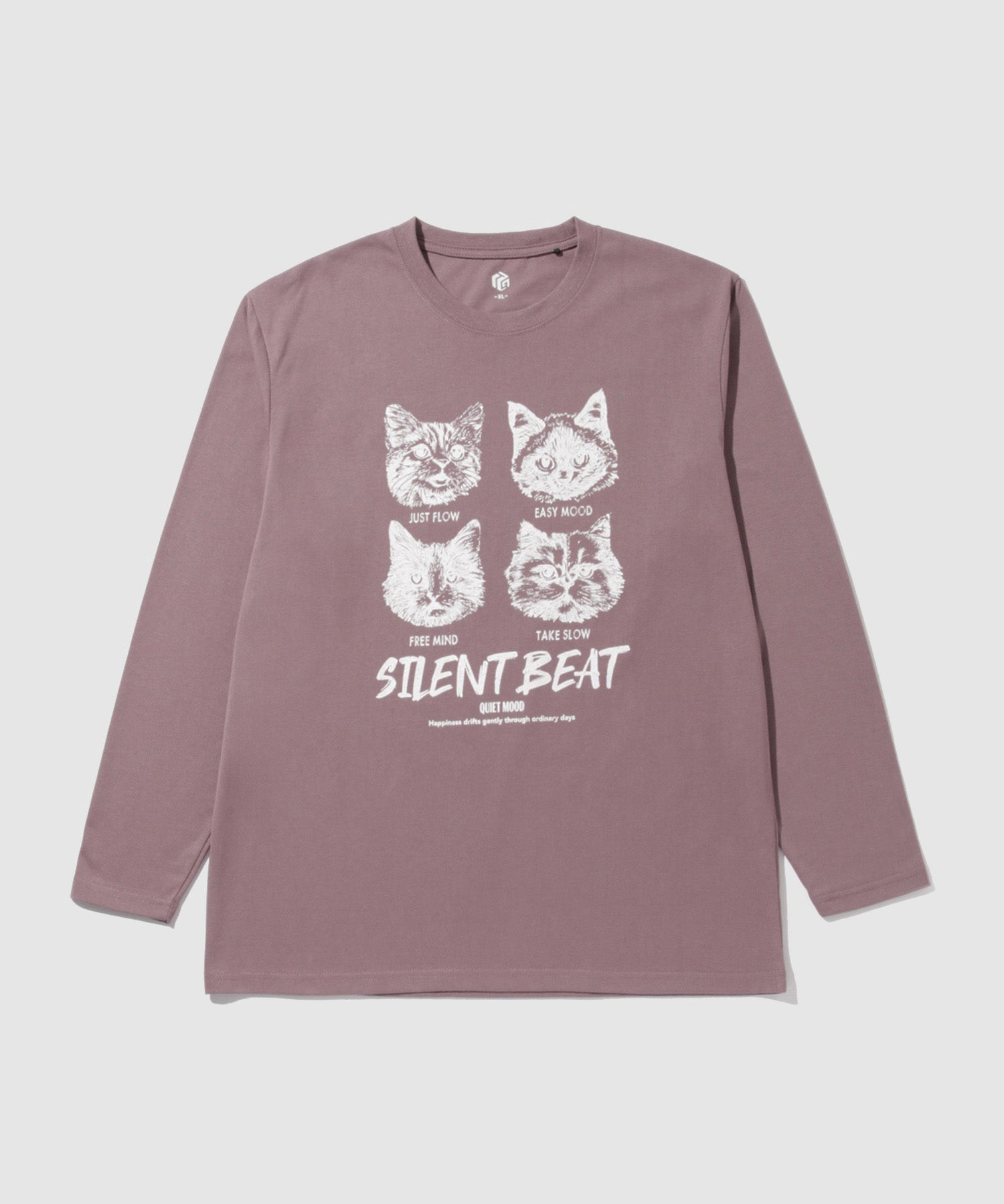 マックハウス Mac-House アニマルプリント長袖Tシャツ (ネイビー) ネイビー