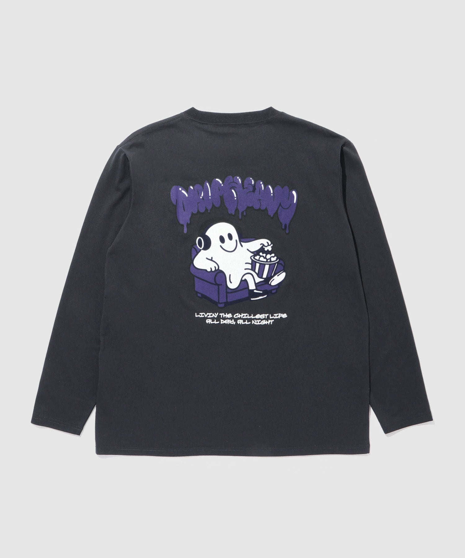 マックハウス Mac-House ストリートゴースト長袖Tシャツ (ブラック) ブラック