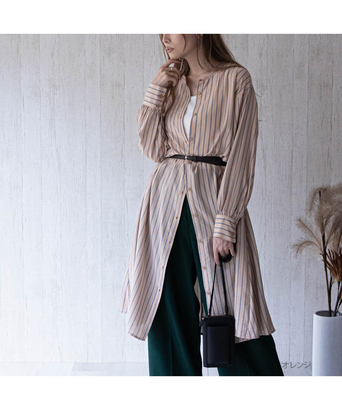 マックハウス Mac-House オードリーシャツワンピース 132ー4476